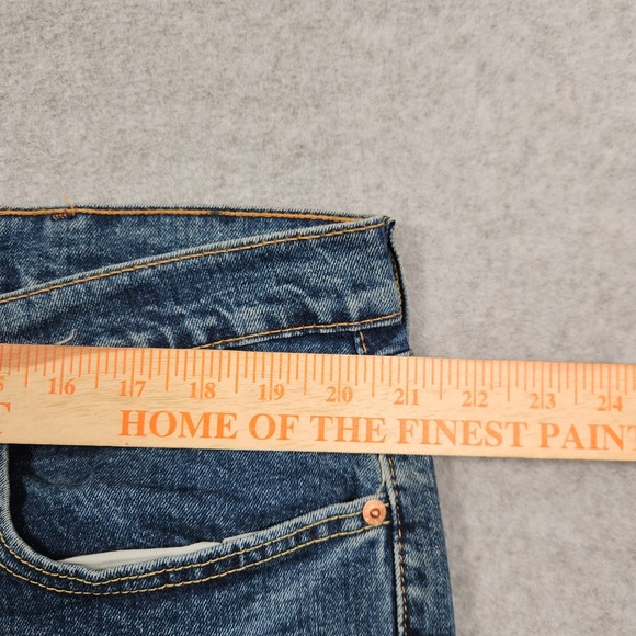 Levis 514 Straight Fit Jeans 42x30 Blue Straight Stretch Denim Pants Workwear - Picture 8 of 12